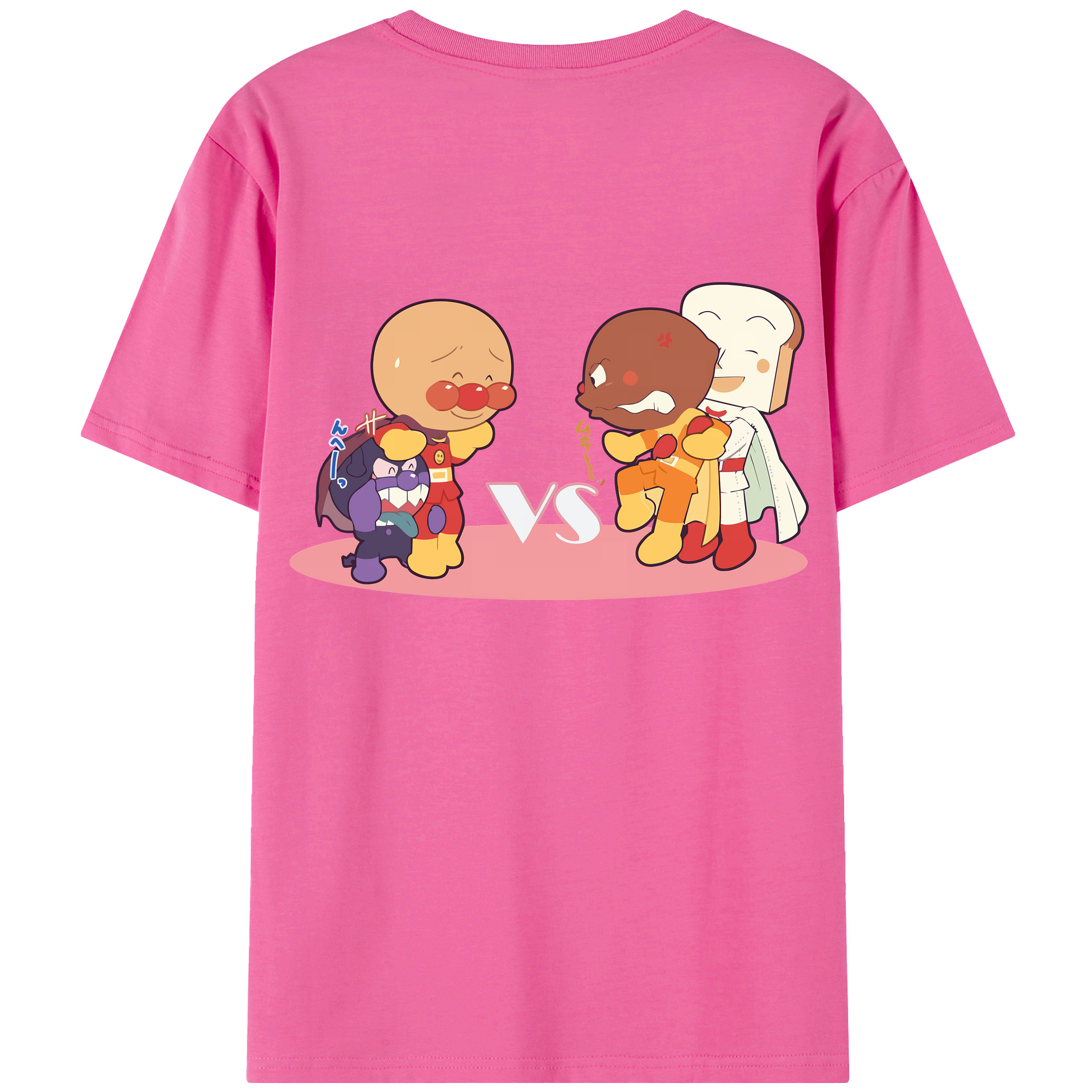 （画像用） アンパンマン Anpanman レディース半袖Tシャツ(バックプリント)